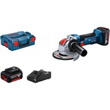 Bosch X-LOCK Akku-Winkelschleifer GWX 18V-8 Professional, 18Volt blau/schwarz, 2x Li-Ionen Akku 5,0Ah, in L-BOXX