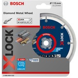 Bosch X-LOCK Diamanttrennscheibe EXPERT Diamond Metal Wheel, Ø 115mm Bohrung 22,23mm