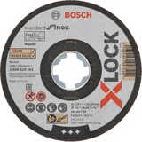 Bosch X-LOCK Trennscheibe Standard for Inox - Rapido, Ø 115mm 10 Stück, Bohrung 22,23mm, WA 60 T BF, gerade