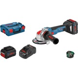 Bosch X-LOCK Winkelschleifer GWX 18V-10 SC Professional blau/schwarz, 2x Akku ProCORE18V 8,0Ah, L-BOXX