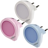 Brennenstuhl LEDNachtlicht Set NL 01 QD Set weiß, rosa, hellblau