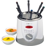 Clatronic Fondue-Fritteuse FFR 2916 weiß/silber