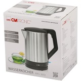 Clatronic Wasserkocher WKS 3692 edelstahl/schwarz, 2.200 Watt, 1,5 Liter