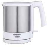 Cloer Wasserkocher 4701 edelstahl/weiß, 1,5 Liter