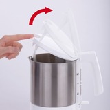 Cloer Wasserkocher 4701 edelstahl/weiß, 1,5 Liter