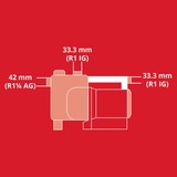 EINHELL Gartenpumpe GE-GP 1145 ECO rot/schwarz, 1.100 Watt