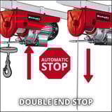 EINHELL Seilhebezug TC-EH 250, Seilwinde rot, 450 Watt