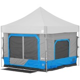 E-Z Up Einhängezelt Camping Cube 6.4 Straight, Splash hellblau/grau, ohne Dach und Faltgestell