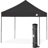 E-Z Up Faltzelt Vantage 3x3m Color Black, Pavillon schwarz, Rahmen Steel Grey