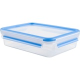 Emsa CLIP & CLOSE Frischhaltedose transparent/blau, 1,2 Liter, Klassikformat