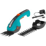 GARDENA Akku-Gras- und Strauchschere ClassicCut Li Set, 3,6Volt, Grasschere türkis/schwarz, Li-Ionen-Akku 2,5Ah