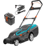 GARDENA Akku-Rasenmäher PowerMax Li-40/37, 36Volt schwarz/türkis, Li-Ionen Akku (4,2Ah)