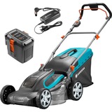 GARDENA Akku-Rasenmäher PowerMax Li-40/41, 36 Volt schwarz/türkis, Li-Ionen Akku (4,2Ah)