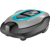 GARDENA Mähroboter SILENO+ grau/türkis, Li-Ion-Akku 2,1Ah, 2.000m²