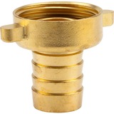 GARDENA Messing-Schlauchverschraubung 33,3mm (G 1"), Schlauchstück für 19mm (3/4“)-Schläuche