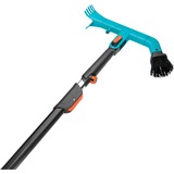GARDENA combisystem Dachrinnenreiniger Set, Reinigungsbürste türkis/schwarz, mit combisystem Teleskopstiel