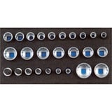 GEDORE Steckschlüsseleinsatz-Set 1/2", 26-teilig im 1/3 Check-Tool-Modul