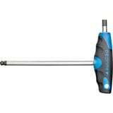 GEDORE Winkelschraubendreher 2-Komponenten-T-Griff, 5mm blau/schwarz, mit Kugelkopf