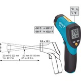 Hazet Infrarot-Thermometer 1991-1 schwarz/blau, mit integriertem Laserpointer