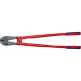 KNIPEX Bolzenschneider 71 72 910, Schneid-Zange rot/blau, 12-fach einstellbar, mit Dämpfer