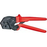 KNIPEX Crimpzange 97 52 06, Crimp-Zange rot/schwarz, für Kabelschuhe u.ä. von 0,5 - 6mm²