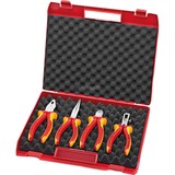 KNIPEX Kompakt-Box 00 20 15 , Zangen-Set rot/gelb, in hochwertigem Kunststoffkoffer