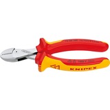 KNIPEX X-Cut Kompakt-Seitenschneider 73 06 160, VDE, Schneid-Zange gelb, doppelt gelagerte Gelenkachse