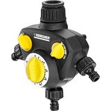 Kärcher 3-Wege-Verteiler inkl. Bewässerungsuhr WT 2, Bewässerungsautomat schwarz/gelb