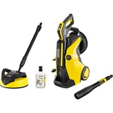 Kärcher K 5 Premium Full Control Plus Home, Hochdruckreiniger gelb/schwarz, mit Schlauchtrommel u. Flächenreiniger