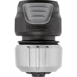 Kärcher Premium-Universal-Schlauchkupplung mit Aqua Stop, Schlauchstück schwarz/grau, 13mm (1/2") - 19mm (3/4")