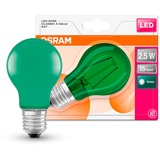 LEDVANCE Osram LED STAR Deco Classic Grün 1.6 W/7500K E27, LED-Lampe ersetzt 15 Watt