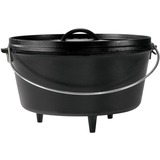 Lodge Camp Dutch Oven L12DCO3, tief, Topf schwarz, mit Füßen