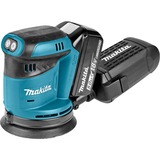 Makita Akku-Exzenterschleifer DBO180RTJ, 18Volt blau/schwarz, MAKPAC, 2x Li-Ionen-Akku 5,0 Ah