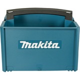 Makita Toolbox Gr. 2, Werkzeugkiste blau, stapelbarer Werkzeug-Tragekasten