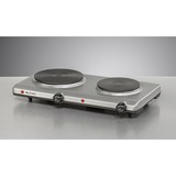Rommelsbacher Doppelkochplatte ELTAC DK 29 edelstahl, 2.500 Watt, Kochflächen Ø 14,5cm / Ø 18cm