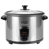 Russell Hobbs Cook@Home Reiskocher 19750-56 edelstahl (gebürstet)/schwarz, 700 Watt, 1,8 Liter