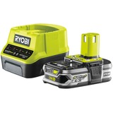 Ryobi 18 V ONE+ Akku-Starterset RC18120-125 grün/schwarz, Ladegerät + 2,5Ah-Akku