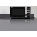 SHARP R860S, Mikrowelle silber/schwarz