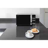 SHARP R860S, Mikrowelle silber/schwarz