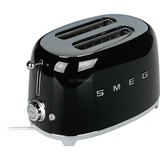 SMEG TSF01BLEU, Toaster schwarz/edelstahl