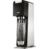 SodaStream POWER, Wassersprudler schwarz/edelstahl, inkl. 1 PET-Flasche + 1 CO₂-Zylinder