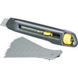 Stanley Cutter Interlock, 18mm, Teppichmesser anthrazit, Metall-Korpus