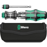 Wera Bit-Satz Kraftform Kompakt 20 mit Tasche schwarz/grün, inkl. Steckgriff und Verlängerung, 1/4"