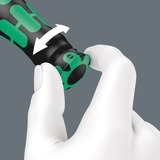 Wera Drehmoment-Schlüssel mit Umschaltknarre Click-Torque A6 Set 1, Drehmomentschlüssel schwarz/grün, Abtrieb 1/4" Sechskant