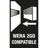 Wera Kraftform Kompakt 62, 1/4", Bit-Satz inkl. Steckgriff, mit Falttasche