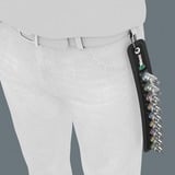 Wera Zyklop Bitnuss-Satz Belt B3 Sechsrund HF, 3/8", 9-teilig, Steckschlüssel schwarz/silber, mit Haltefunktion
