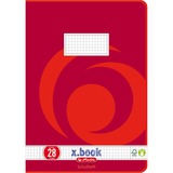 Herlitz Heft 16 Blatt Lineatur 28 (kariert), Buch rot, A4