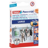 tesa Powerstrips Large, Kleber weiß, 10 Stück