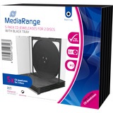 MediaRange CD/DVD Jewelcase Retail-Pack Double 5St, Schutzhülle Retail