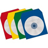 MediaRange CD/DVD Papierhüllen Color-Pack, Schutzhülle 100 Stück, Bulk